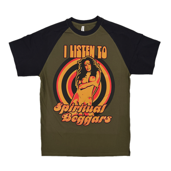 Beghead Olive Green Raglan - T-Shirt